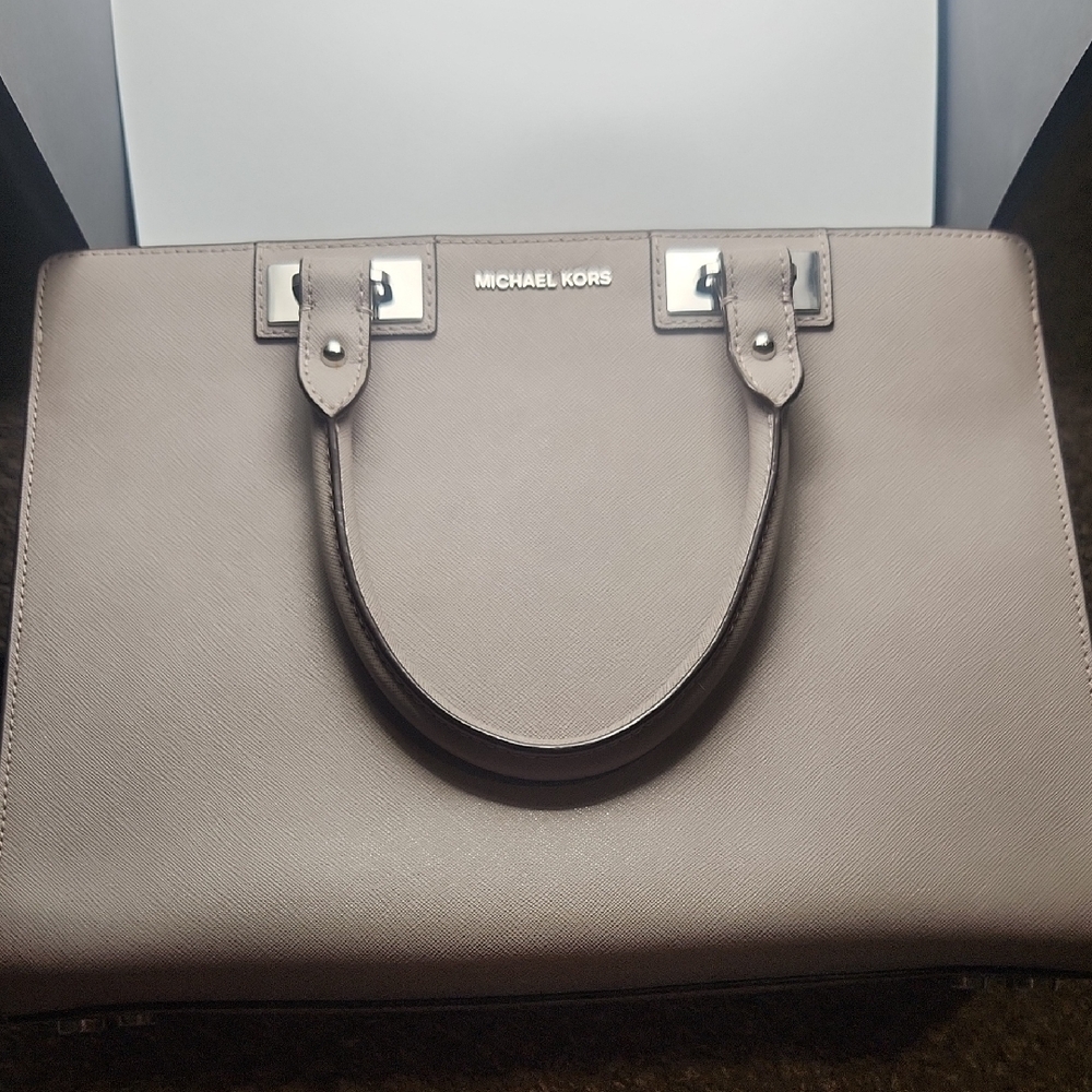 Michael Kors Gray Satchel Bag